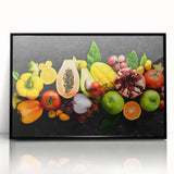 Exotic Fruit Medley - Colorful Tropical Kitchen Wall Art