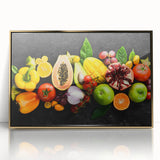 Exotic Fruit Medley - Colorful Tropical Kitchen Wall Art