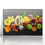 Exotic Fruit Medley - Colorful Tropical Kitchen Wall Art