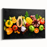 Exotic Fruit Medley - Colorful Tropical Kitchen Wall Art