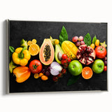 Exotic Fruit Medley - Colorful Tropical Kitchen Wall Art