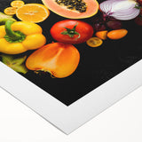 Exotic Fruit Medley - Colorful Tropical Kitchen Wall Art