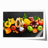 Exotic Fruit Medley - Colorful Tropical Kitchen Wall Art