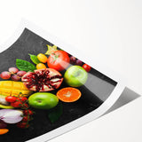 Exotic Fruit Medley - Colorful Tropical Kitchen Wall Art