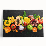 Exotic Fruit Medley - Colorful Tropical Kitchen Wall Art