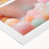 Playful Fox Bathroom Wall Art - Pastel Bubble Bath Decor