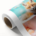 Playful Fox Bathroom Wall Art - Pastel Bubble Bath Decor