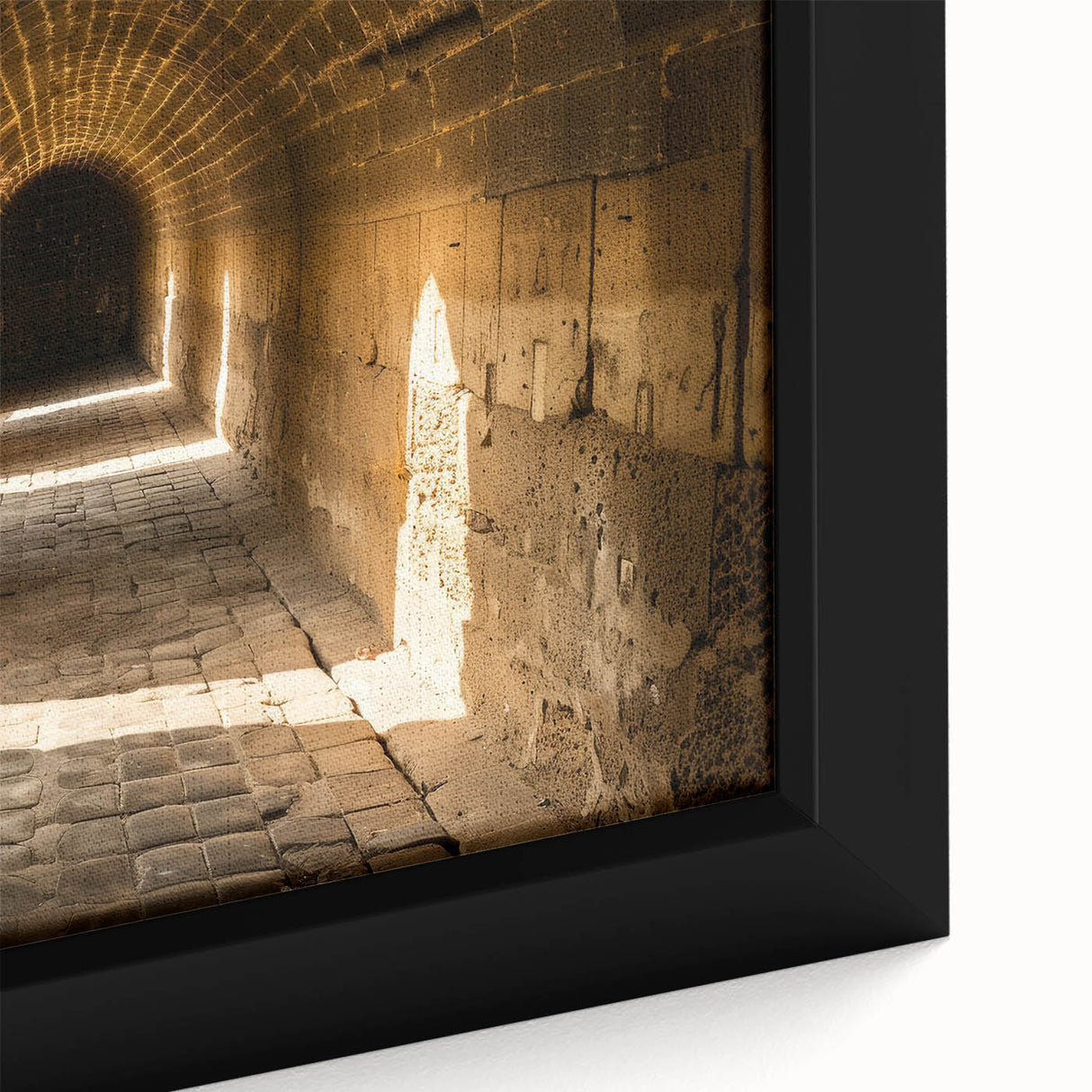Extra large framed canvas featuring a textured, colorful Ethiopian landscape, ideal for living room decor.