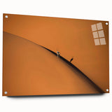 Acrylic glass print of an abstract Namibian landscape in earthy tones, suitable for bedroom or dining room decor.