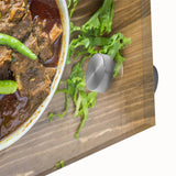 Large abstract wall art featuring a mid-century modernist design in vibrant earth tones on acrylic glass.