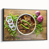 Black and white vintage poster art of a Bangladesh landscape on framed canvas, ideal for bedroom decor.