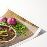 Extra large rolled print of line art flowers in black on white, ideal for large living room wall art.