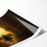 Extra large wall art featuring line art flowers in muted earth tones on a rolled canvas, ideal for large living room decor.