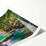 Extra large rolled print featuring line art flowers in soft gray tones, ideal for large living room wall decor.