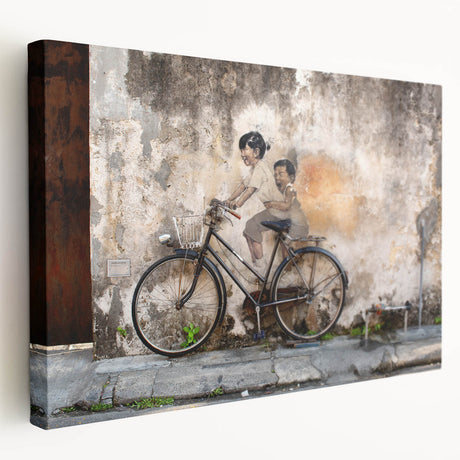 Large canvas print of a serene Malaysian landscape in muted earth tones, ideal for kitchen wall decor.