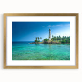 Extra large abstract art print depicting a textured scenery of Sri Lanka, in muted earth tones, framed in gold.