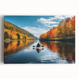 Black and white stretched canvas of Quebec scenery, ideal for kitchen wall art.