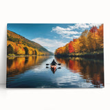 Black and white stretched canvas of Quebec scenery, ideal for kitchen wall art or bedroom ambiance.