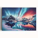 Black and white photo of Yukon scenery on large stretched canvas, suited as kitchen wall art.