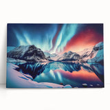 Black and white stretched canvas of Yukon scenery, ideal for kitchen wall art or bedroom ambiance.