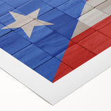 Art deco poster featuring vibrant Caribbean scenery on rolled canvas, ideal for dining room wall art.