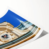 Extra large wall art featuring line art flowers in muted earthy tones on rolled canvas, suitable for large living room decor.