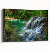 Black and white framed canvas of a vintage Bulgarian landscape, ideal for bedroom wall art.