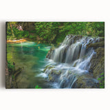 Black and white photograph of a Bulgarian landscape on stretched canvas, ideal for kitchen wall art.