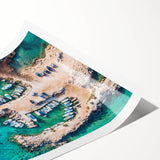 Extra large wall art featuring line art flowers in subtle earth tones on a rolled print, ideal for large living room decor.