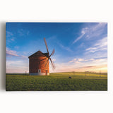 Black and white stretched canvas of a Czech Republic street scene, ideal for kitchen wall art or bedroom ambiance.