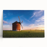 Black and white stretched canvas of a European cityscape, ideal for kitchen wall art.