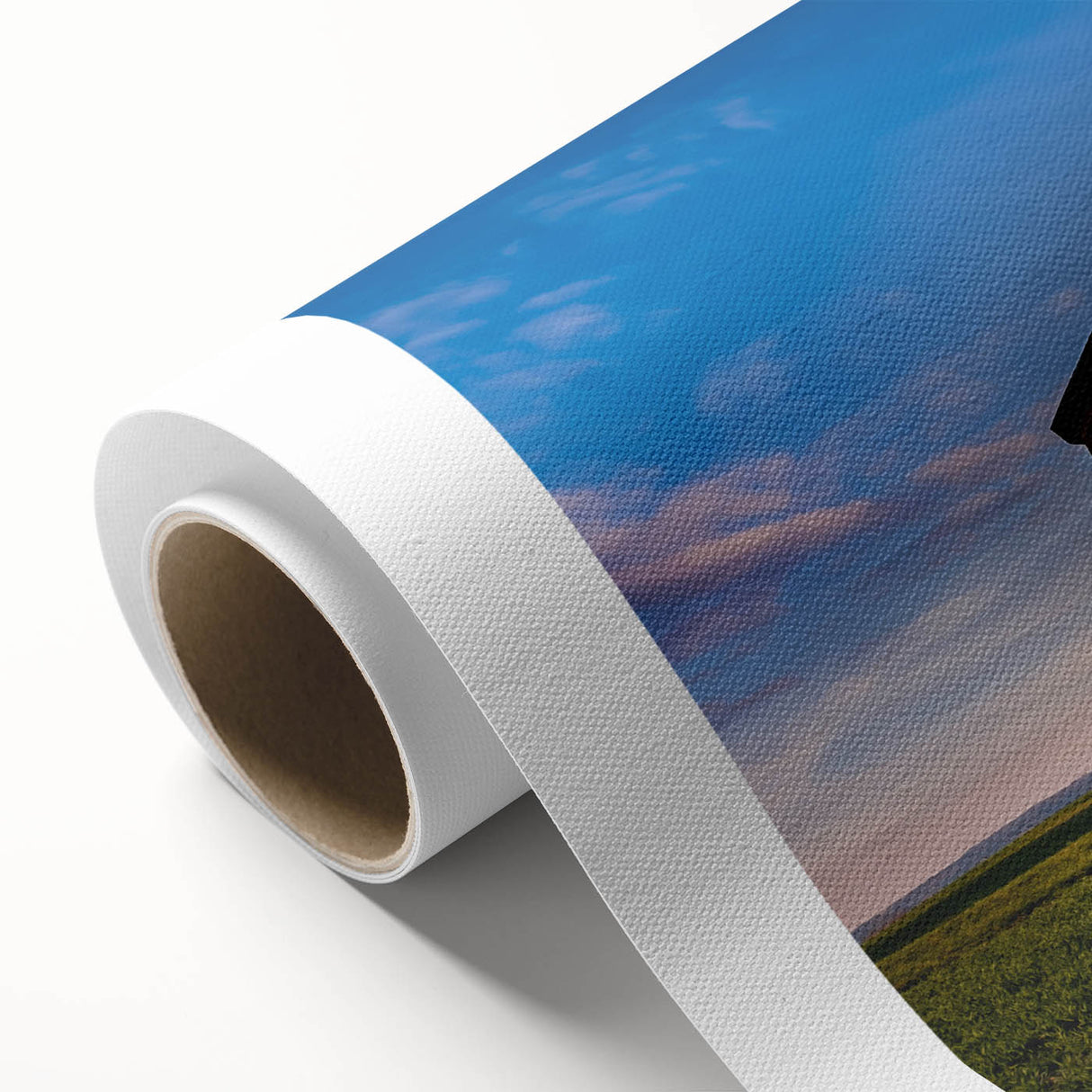 Art deco poster of a Czech Republic scenery in pastel shades on rolled canvas, ideal for nursery wall art.