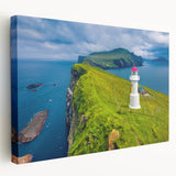 Large art print of a European Denmark scenery on stretched canvas, featuring muted earth tones, ideal for kitchen wall art.