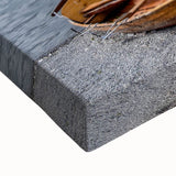 Large art depicting a black and white landscape of Cumbria, England on stretched canvas, suitable for bedroom wall decor.