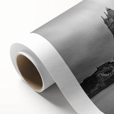 Art Deco poster of London scenery with pastel color palette on rolled canvas, ideal for nursery wall art.