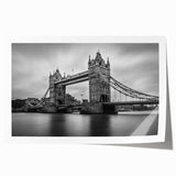 Extra large rolled print of a London cityscape with soft pastel shades, ideal for art wall dining room.