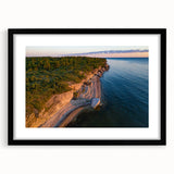 Extra large framed wall art of an abstract European scenery in vibrant colors, on canvas, ideal for living room decor.