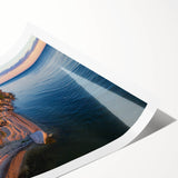 Extra large wall art featuring line art flowers in soft monochrome, printed on rolled canvas.