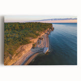 Black and white stretched canvas featuring a panoramic view of a European cityscape, ideal for kitchen wall art.