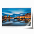 Scenic Finland landscape in soft pastel shades on a large rolled canvas, ideal for dining room wall art.