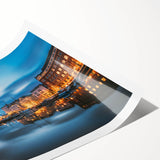 Extra large wall art featuring line art flowers in monochrome, rolled canvas print ideal for large living room decor.