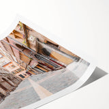 Extra large wall art featuring line art flowers in monochrome, rolled print format, suitable for large living room decor.