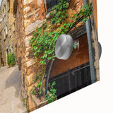 Mid-century modernist large abstract art print of a Southern France landscape on acrylic glass, ideal for dining room art.