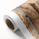 Art Deco poster of a serene South France landscape in pastel colors, printed on rolled canvas, suitable for nursery wall art.