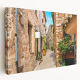 Large art of a serene French southern landscape on stretched canvas, with soft pastel colors, ideal for kitchen wall art.