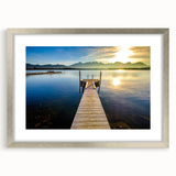 Extra large framed wall art of a textured abstract print depicting Bavarian scenery in muted earth tones.