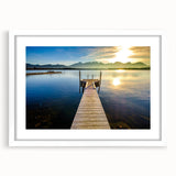 Textured art depicting an abstract Bavarian landscape in muted earth tones on a framed white mat, ideal for bedroom decor.