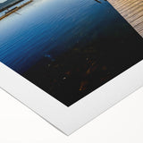 Art deco poster of a Bavarian landscape in muted earth tones on rolled canvas, suitable for dining room walls.