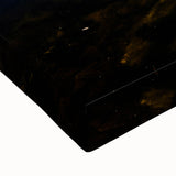 Large art depicting a black and white Bavarian landscape on stretched canvas, ideal for bedroom wall decor.