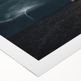 Art deco poster featuring Riga's skyline in muted gray and blue tones on rolled canvas, ideal for dining room wall art.